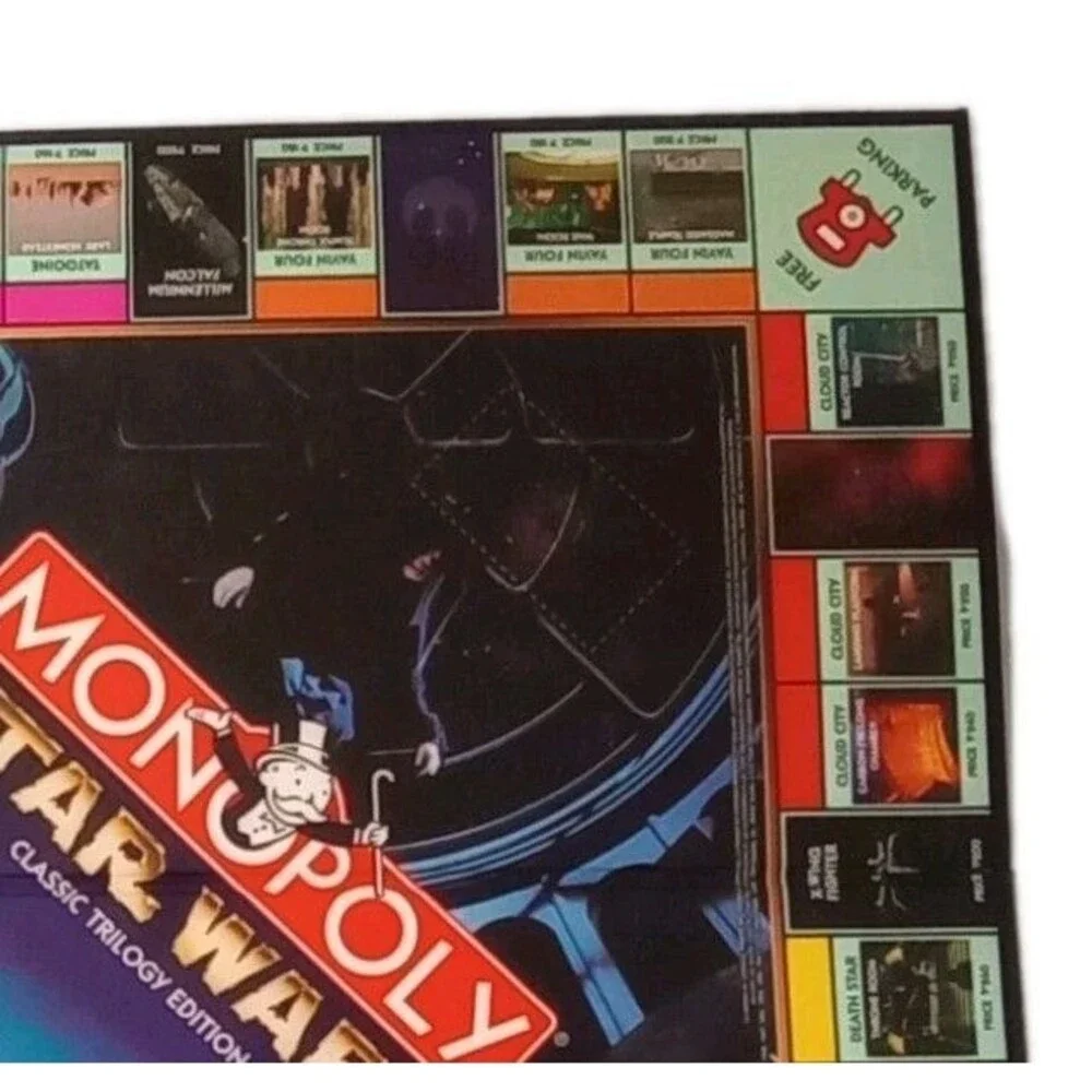 Star Wars Monopoly Classic Trilogy Edition 1997 Game Board Replacement